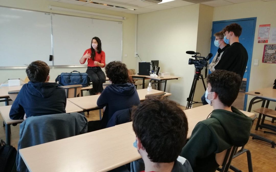 Rencontre des élèves de l’option Cinéma-Audiovisuel avec Audrey Bénesse, directrice artistique d’Atmosphères 53