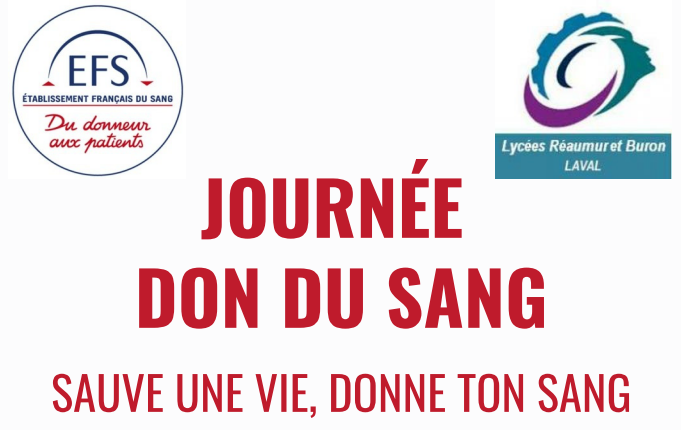 BTS SP3S : Organisation d’une journée don du sang au lycée Réaumur le 26 janvier 2023.